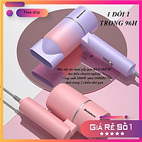 Máy sấy tóc mini gấp gọn BEDABENC tạo kiểu chuyên nghiệp công suất 1000W màu OMBRE thời trang 2 chiều nhỏ gọn