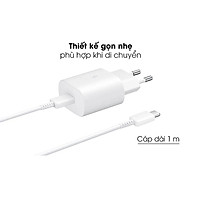 Bộ dây & củ sạc nhanh Samsung 45W Type-C cho Galaxy Note10 Plus, S20 Ultra và các dòng điện thoại khác – Hàng Chính hãng