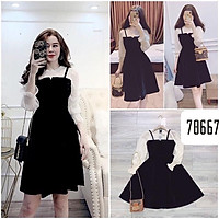 ĐẦM NỮ XÒE PHỐI TAY BỒNG DỰ TIỆC SANG CHẢNH MKH