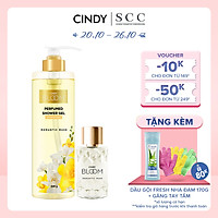 Bộ đôi sữa tắm nước hoa & nước hoa nữ Cindy Bloom Romantic Muse mùi hương quyến rũ lãng mạn 640g + 30ml