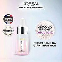 Serum Sáng Da Tức Thì L'Oreal Paris Glycolic - Bright Instant Glowing Serum 1.0% Glycolic Acid 15ML
