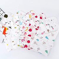 Ủ choàng xô sợi tre 4 lớp có đai cho bé