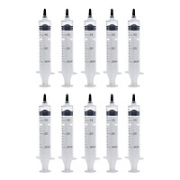2ml 5ml 10ml 30ml 10Pcs Syringes, Plastic Syringe for Scientific Labs, Watering, Refilling