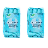 Combo 2 Băng Vệ Sinh Laurier Active Fit Siêu Mỏng Không Hương - 40 Miếng