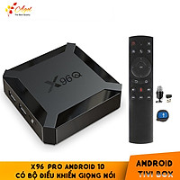 X96 tivi box có điều khiển giọng nói cử chỉ tay người dùng hỗ trợ tìm kiếm bằng tiếng việt Android 10 cài sẵn chương trình tivi truyền hình cáp miễn phí vĩnh viễn Hàng nhập khẩu