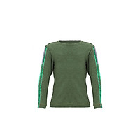 Áo T-shirt Bé Trai Tay Dài_Yvette LIBBY N'guyen Paris_YVETTE COOL BT1 _Màu Xanh rêu (Greenery)_Cotton Mélange hữu cơ (Organic)