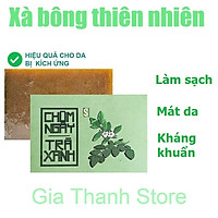 Xà bông Sinh Dược Chùm ngây Trà xanh, xà bông cục handmade 100gr, mẫu bao bì vẽ mộc, mùi trầu không, làm sạch diệt khuẩn hiệu quả từ trầu không, trà xanh theo YHCT có tính mát cho da