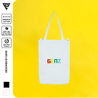 Túi tote GENZ vải canvas phong cách ulzzang unisex thêu chữ - ZB013