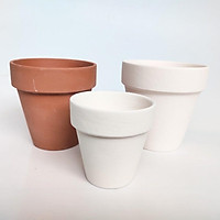 Chậu đất nung xinh xắn, phù hợp trồng sen đá