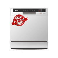 MÁY RỬA CHÉN BÁT TEXGIO TG-DTW558 8 BỘ, SẢN XUẤT THEO CÔNG NGHỆ CHÂU ÂU, HÀNG CHÍNH HÃNG