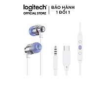 Tai nghe chơi game IN-EAR Logitech G333 - Kết nối giắc 3.5mm và USB type C 4.9 - Màu trắng - Hàng chính hãng