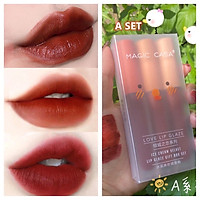 Set 3 Son Kem Lì MAGIC CASA Love Lip Glaze