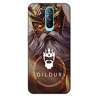 Ốp lưng nhựa cứng nhám dành cho Oppo RX17 Pro in hình Gildur