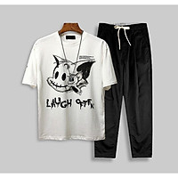 Bộ Quần Áo Nam Áo Thun Họa Tiết LAUGH OFTEN Quần Kaki Trẻ Trung Thời Trang Zenkonu TOP NAM 1000141 + QUAN NAM 1000060