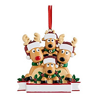 Personalized Reindeer Family Pendant Christmas Tee Hanging Decoration Family Christmas Gift