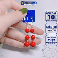 Bông tai bạc nữ chuỗi ng ọc tr ai chất liệu bạc 925 thời trang phụ kiện trang sức nữ thương hiệu Viễn Chí Bảo B400235