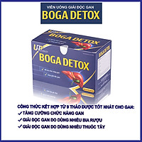 Viên uống thải độc gan BOGA DETOX - Tăng cường chức năng, hỗ trợ giải độc gan, công thức kết hợp 9 loại thảo dược qqu