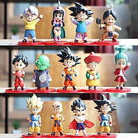 Full bộ 13 figure nhân vật Dragonball- 7 viên ngọc rồng Songoku, Kadic, Piccolo, Bulma, Chichi