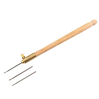 2.2cm Crochet Hooks with 3 Needles Embroidery Tools Glitter Sequins Bead knitting Needles Hook set Beading Embroidery Tool Kit