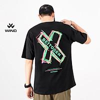 Áo thun tay lỡ Wind phông unisex form rộng BEITOGEN nam nữ oversize ulzzang