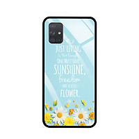 Ốp Lưng Kính Cượng Lực Cho Điện Thoại SAMSUNG GALAXY A71 - 7811 CUCHOAMI03 - Hàng Chính Hãng