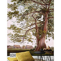 Tranh dán tường cây và nhà ADH181225-23