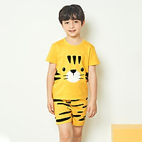 Bộ đồ ngắn tay mặc nhà cotton mịn cho bé trai U3011 - Unifriend Hàn Quốc, Cotton Organic