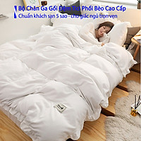Bộ Chăn Ga Gối Nệm Đệm 5 Món Cotton Tici Phối Bèo Cao Cấp Chuẩn Khách Sạn 5 Sao Bộ Chăn Drap Ga Gối Đệm Ra Nệm Trải Giường 5 Món Cotton Tici Phối Bèo