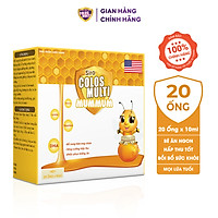 Siro Colosmulti MumMum hỗ trợ giúp trẻ ăn ngoan, tăng cường hấp thu hộp 20 ống x 10ml