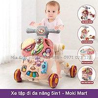 Xe Tập Đi 5in1 Cho Bé Biến Đổi 5 Chức Năng Có Bàn Chơi Phát Nhạc