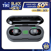 Tai nghe bluetooth không dây F9 True wireless Dock Sạc có Led Báo Pin Kép