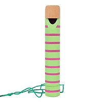 Push & Pull Wooden Fipple Flute Wood Piccolo Whistle Musical Instrument Toy Gift for Kids Children Boys Girls