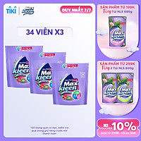 Combo 3 viên giặt xả MaxKleen hương ngày thư thái (34 viên/túi)