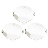 3pcs Flood Driving Light Lens Cover For HID Xenon Car SUV Spot Work Light Clear