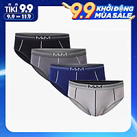 Combo 4 quần lót nam tam giác Bamboo Organic mềm mịn thoáng mát thấm hút mồ hôi - MRM Manlywear - Màu Ngẫu Nhiên