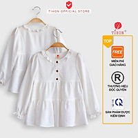 Áo Sơ Mi Bé Gái TIHON Thiết Kế Siêu Xinhm Chất Liệu Cao Cấp ASM0750112