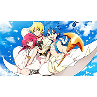 Poster A3 dán tường Anime, decal 30x42 trang trí có keo Magi The Labyrinth Of Magic Wallpapers 2