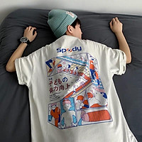 Áo thun tay lỡ unisex Wind phông form rộng cotton SPODY nam nữ oversize ulzzang