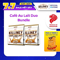 Combo 2 Túi Cà Phê Sữa Đá 3 Trong 1 Cao Cấp, Công Nghệ Nhật Bản, Chứa Lợi Khuẩn Tăng Cường Miễn Dịch Killiney Café Au Lait 3 In 1 - (2 Túi X 15 Gói)