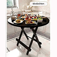 Bàn ăn gấp gọn - Bàn cà phê gấp gọn chất liệu khung sắt chắc chắn kích thước 60x60x54cm
