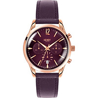 Đồng Hồ Unisex Dây Da Henry London HL39-CS-0092 Hampstead (38,5mm)