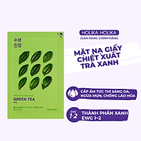 Mặt Nạ Giấy Holika Holika Chiết Xuất Trà Xanh Pure Essence Mask sheet 23ml_Green Tea 368081