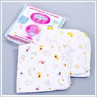 Khăn Sữa ,Khăn Xô Sợi Tre Cho Bé Sơ Sinh Xuất Nhật Set 10 Cái Siêu Mềm
