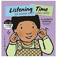 Sách-bộ sách song ngữ kỹ năng sống cho bé-listening time-bé ngoan biết lắng nghe