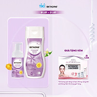 Bộ chăm sóc cá nhân dung dịch vệ sinh phụ nữ Betadine Gentle Protection Immortelle & Foam Gentle Protection Immortelle