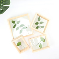 Khung tranh Anzzar ép hoa cỏ khô sz 10x15cm gỗ thông tự nhiên trang trí nội thất phong cách Hàn Quốc AZ-1015