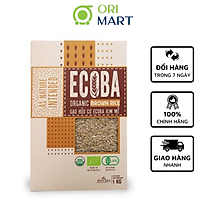 Gạo Lứt Trắng Hữu Cơ Ecoba Kim Mễ Cao Cấp 1KG