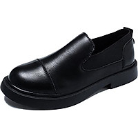 IELGY British style leather shoes women's fashion Korean wild retro professional work casual shoes