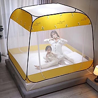 Màn khung tự bung đỉnh vuông cao cấp kt 1.6 x 2m giao màu ngẫu nhiên