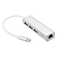 Bộ Chuyển Đổi Mạng Cho Macbook 3 Cổng Loại C USB 2.0 (100Mbps)